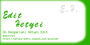 edit hetyei business card